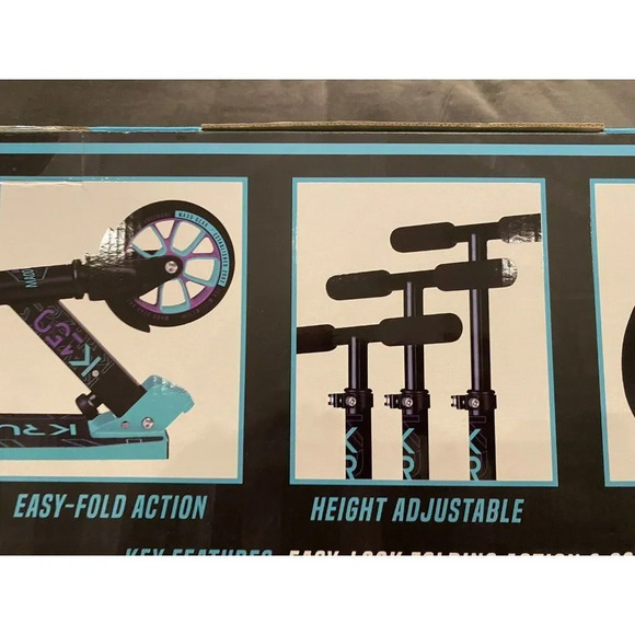KRUZER 150 FOLDING CRUISER SCOOTER BRAND NEW - NEVER OPENED-  TEAL/BLACK - Picture 5 of 12
